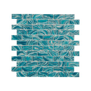 HIGH TIDE TEAL 1X2 Tile & Stone by Anthology Tile