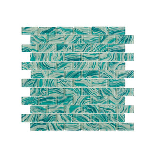 HIGH TIDE TURQUOISE 1X2 Tile & Stone by Anthology Tile