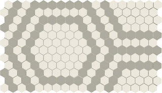 Ice White/Light Smoke Hex Hexagon Tile & Stone by American Olean