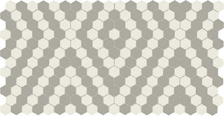Ice White/Light Smoke/Diamond Hexagon Tile & Stone by American Olean
