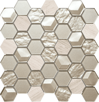 Imagery Glass Mosaic - Alh - 3 Nickel Tile & Stone by Stanton