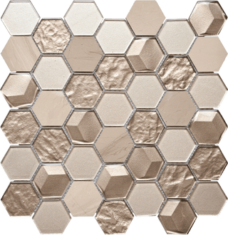 Imagery Glass Mosaic - Alh - 45 Platinum Tile & Stone by Stanton