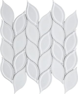 Imagery Glass Mosaic - Img Bwl01 - 7 Leafwhit Tile & Stone by Stanton