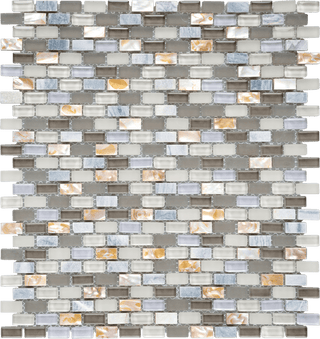 Imagery Glass Mosaic - Img - shgr Shell Grey Tile & Stone by Stanton