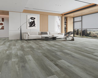 Intrepid Nickel AC5 Waterproof Laminate by Montserrat Floors