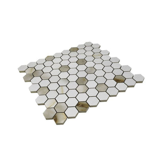 ITALIA ORO HEXAGON MOSAIC MATTE Tile & Stone by Anthology Tile