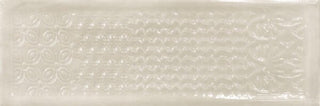 Ivory Deco Glossy 4x12 by Happy Floors