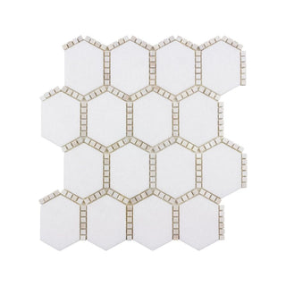 JEWELED HEX PALE BEIGE Tile & Stone by Anthology Tile