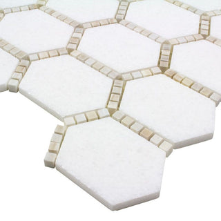 JEWELED HEX PALE BEIGE Tile & Stone by Anthology Tile