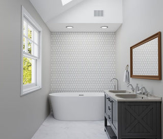 JEWELED HEX PALE BEIGE Tile & Stone by Anthology Tile