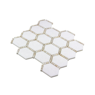 JEWELED HEX PALE BEIGE Tile & Stone by Anthology Tile