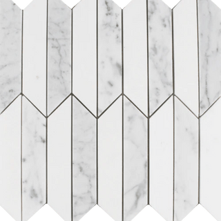 La Plata in Thassos & Bianco Carrara Tile & Stone by Paradiso