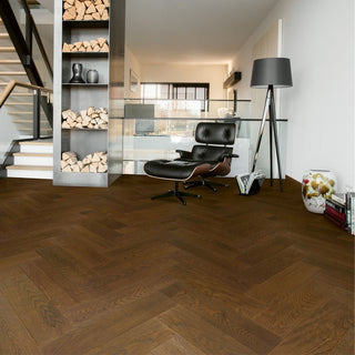Light walnut oak matt Engineered Hardwood by Quickstep