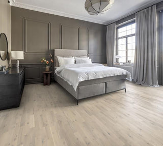 Loft White Strip Engineered Hardwood by Kahrs
