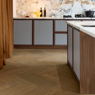 Lush brown oak extra matt Engineered Hardwood by Quickstep