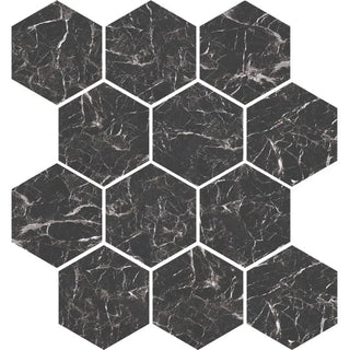Marbles Matte Hexago - Marmo Nero Tile & Stone by Stanton