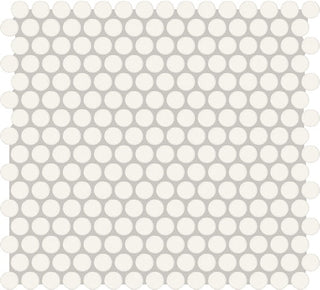 Matte Designer White Penny Rounds Tile & Stone by American Olean