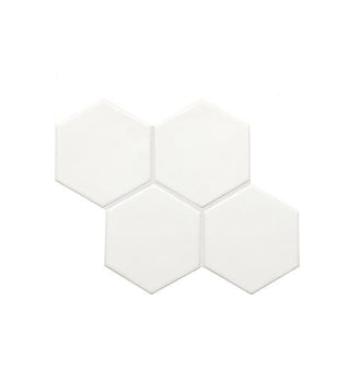 Meringue Hexagon Undulated Tile & Stone by American Olean