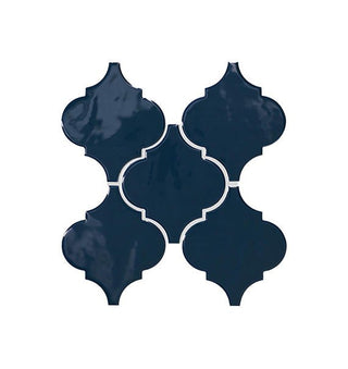 Midnight Blue Arabesque Undulated Tile & Stone by American Olean