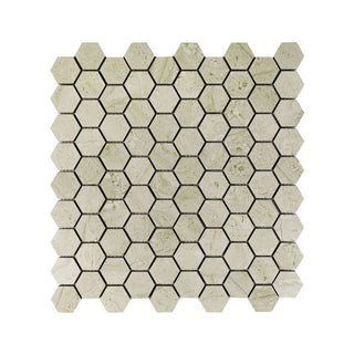 MISTY SILK HEXAGON MOSAIC MATTE Tile & Stone by Anthology Tile