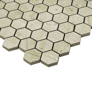 MISTY SILK HEXAGON MOSAIC MATTE Tile & Stone by Anthology Tile