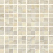 Mosaic Bardiglio Crema Polished 1x1 (12x12 Sheet) Tile & Stone by Happy Floors
