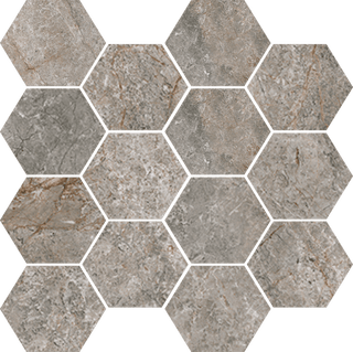 Mosaic Beige Hexagon 10x14 by Happy Floors
