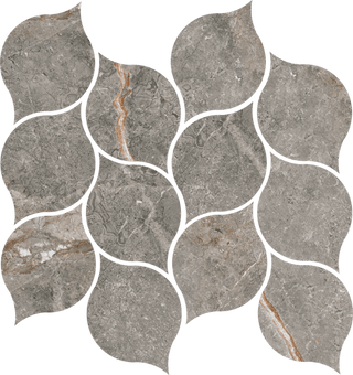 Mosaic Beige Leaf 11x13 by Happy Floors