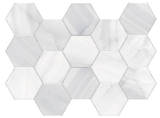 Mosaic Blanc Natural Hexagon 10x14 Tile & Stone by Happy Floors