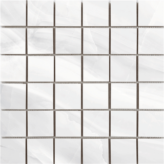 Mosaic Blanc Polished 2x2 (12x12 Sheet) Tile & Stone by Happy Floors