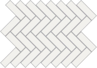 Mosaic Blanco Polished Herringbone 9x12 Tile & Stone by Happy Floors