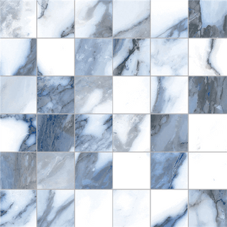 Mosaic Blue Polished 2x2 (12x12 Sheet) Tile & Stone by Happy Floors