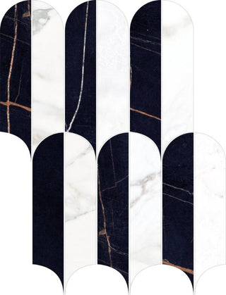 Mosaic Borghini Polished Quill 9x12.5 by Happy Floors