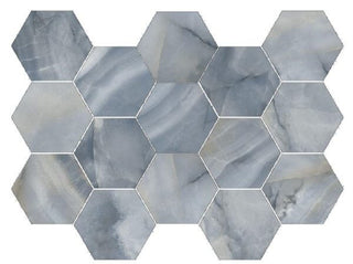 Mosaic Cielo Polished Hexagon 10x14 Tile & Stone by Happy Floors