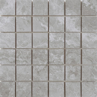 Mosaic Cipriani Grey 2x2 (12x12 Sheet) Tile & Stone by Happy Floors