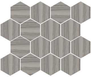 Mosaic Dark Hexagon 12x14 Tile & Stone by Happy Floors