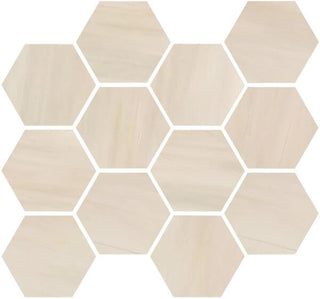 Mosaic Dolomite Beige Polished Hexagon 12x14 Tile & Stone by Happy Floors