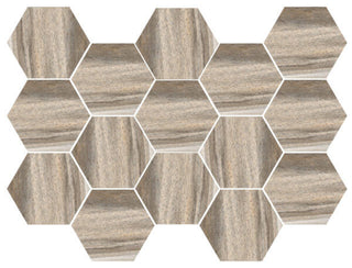 Mosaic Drift Polished Hexagon 10x14 Tile & Stone by Happy Floors