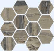 Mosaic Exotic Stone Tundra Natural Hexagon 12x14 Tile & Stone by Happy Floors