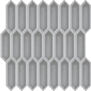 Mosaic Grey Picket 11.5x11 by Happy Floors