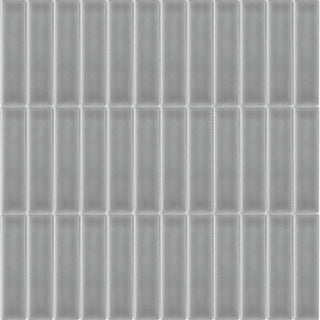 Mosaic Grey Soldier Stack 12x12 by Happy Floors