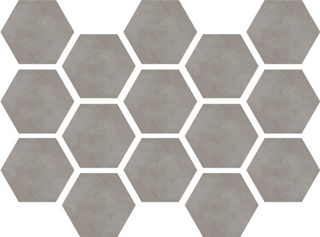 Mosaic Gris Hexagon 10x14 Tile & Stone by Happy Floors