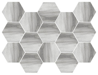 Mosaic Hail Polished Hexagon 10x14 Tile & Stone by Happy Floors