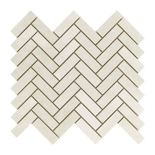 Mosaic Ice Herringbone 11x13 by Happy Floors