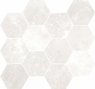 Mosaic Ice Hexagon 12x14 by Happy Floors
