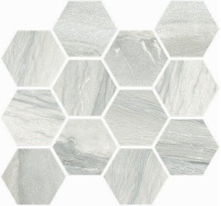 Mosaic Macaubas Pearl Natural Hexagon 12x14 Tile & Stone by Happy Floors