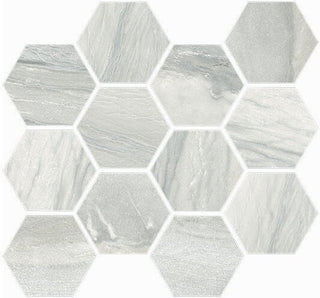 Mosaic Macaubas Pearl Polished Hexagon 12x14 Tile & Stone by Happy Floors