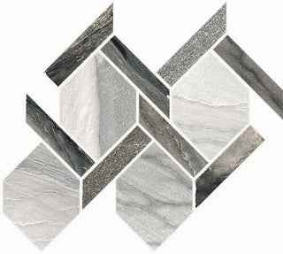 Mosaic Macaubas Rope Oyster/Twilight Mix 13x14.5 Tile & Stone by Happy Floors