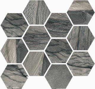 Mosaic Macaubas Twilight Anticato Hexagon 12x14 Tile & Stone by Happy Floors