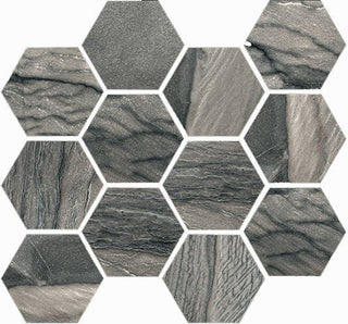 Mosaic Macaubas Twilight Polished Hexagon 12x14 Tile & Stone by Happy Floors